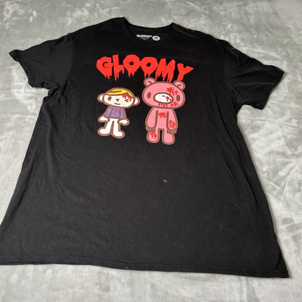 GLOOMY BEAR The Naughty Grizzly Black T SHIRT TEE SIZE XL Mori Chack